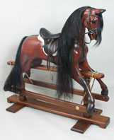 mahogany rocking horse
